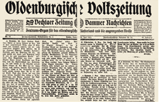 Zeitungsartikel von 1912